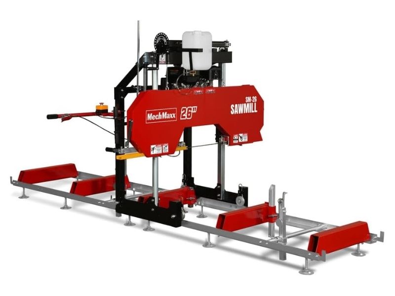 Aserradero portatil de 26" con motor a gasolina de 15 hp 420 CC MechMaxx SM26