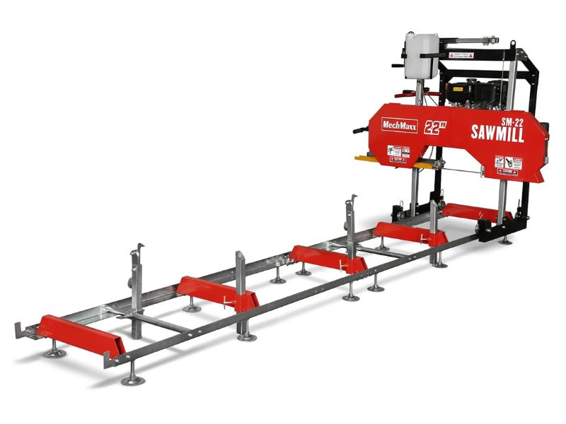 Aserradero portatil de 22" con motor a gasolina de 9 hp 270 cc MechMaxx SM22