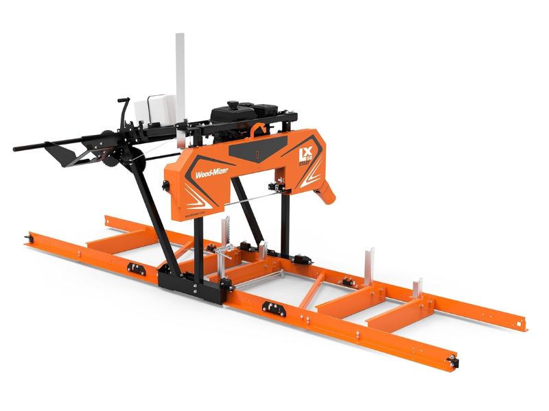 Aserradero portátil a gasolina de 26" motor kohler 9.5 HP Wood Mizer LX50START