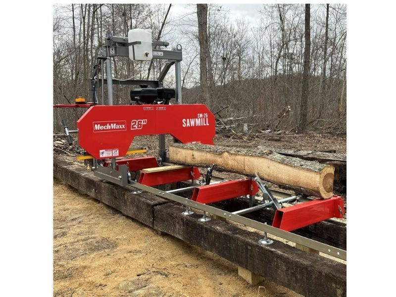 Aserradero portatil de 26" con motor a gasolina de 15 hp 420 CC MechMaxx SM26