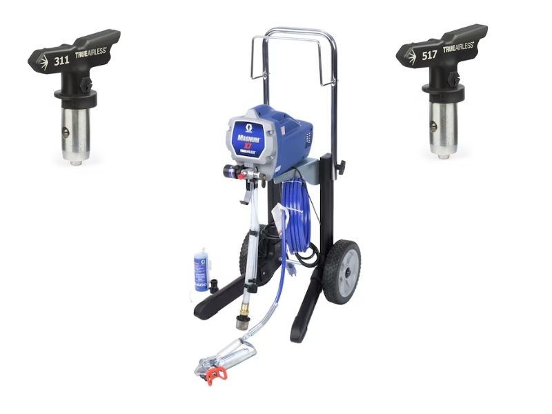 Maquina para pintar pulverizadora de pintura airless Graco X7 mas boquillas 311 y 517
