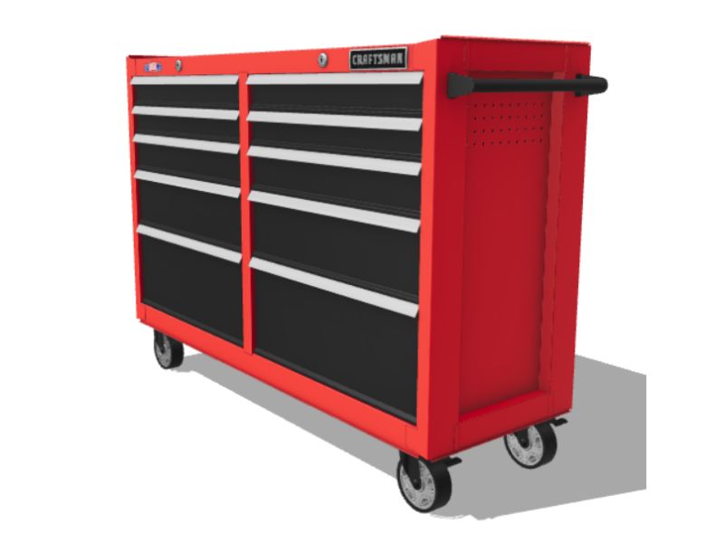 Gabinete de metal para organizar herramientas de 52"de ancho x 37.5" de alto Craftsman CMST98273RB
