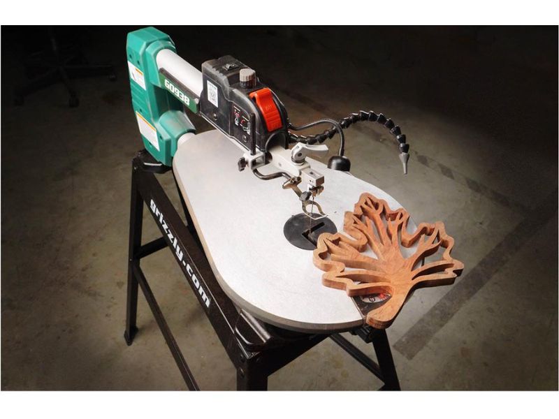 Sierra de calar de velocidad variable de 18" con soporte Grizzly G0938