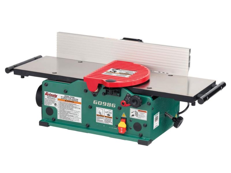 Canteadora de banco para madera de 10" con cabezal de corte en espiral Grizzly G0986