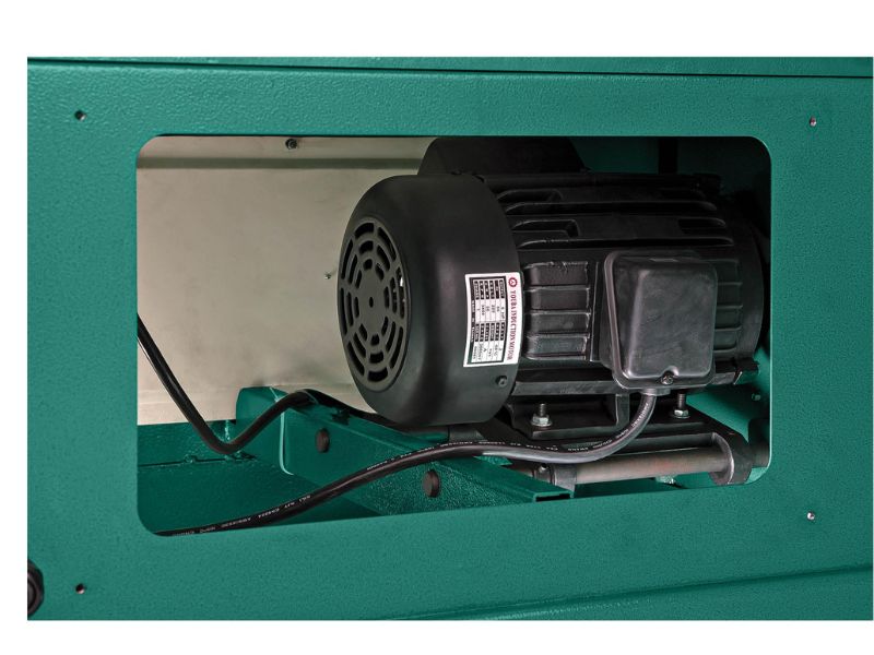 Cepilladora de 20" con cabezal de corte helicoidal y 5 HP Grizzly G1033X