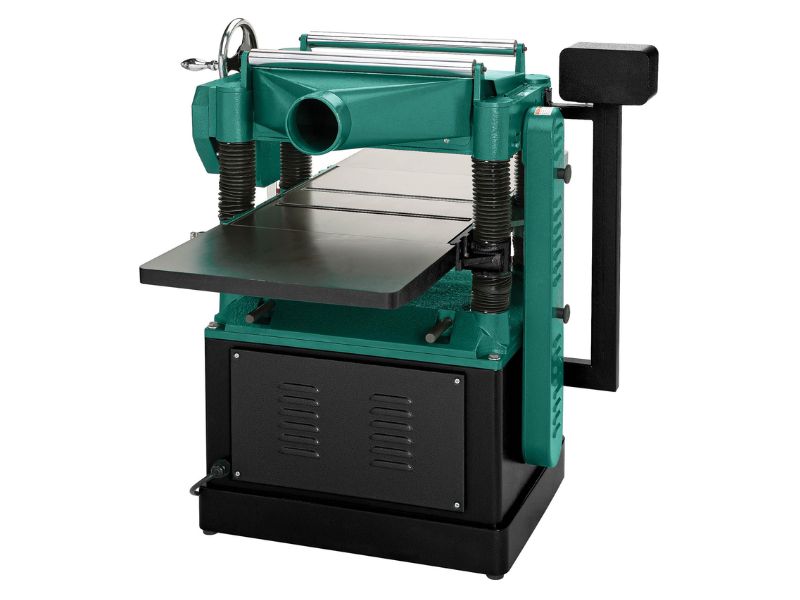 Cepilladora de 20" con cabezal de corte helicoidal y 5 HP Grizzly G1033X