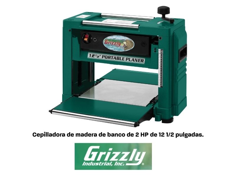 Cepilladora de banco de 12-1/2" y 2 HP Grizzly G0505