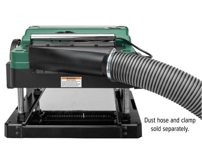 Cepilladora de banco para madera de 15" y 2 HP con cabezal de corte en espiral Grizzly G0999