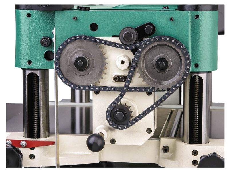 Cepillo para madera con cabezal de corte en espiral de 15" y 3.7 HP Grizzly G0453ZX