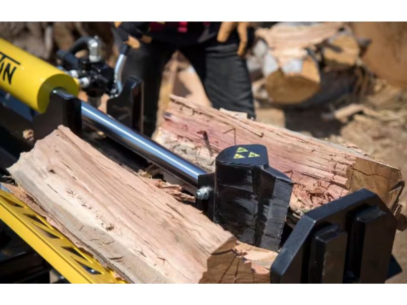 Cortadora de leña troncos horizontal y vertical de 27 Ton 224 cc con retorno automático Champion
