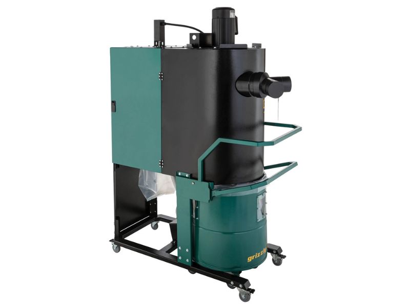 Colector de polvo ciclonico silencioso de 2 etapas 1-1/2 hp Growl-Tech Grizzly G0975