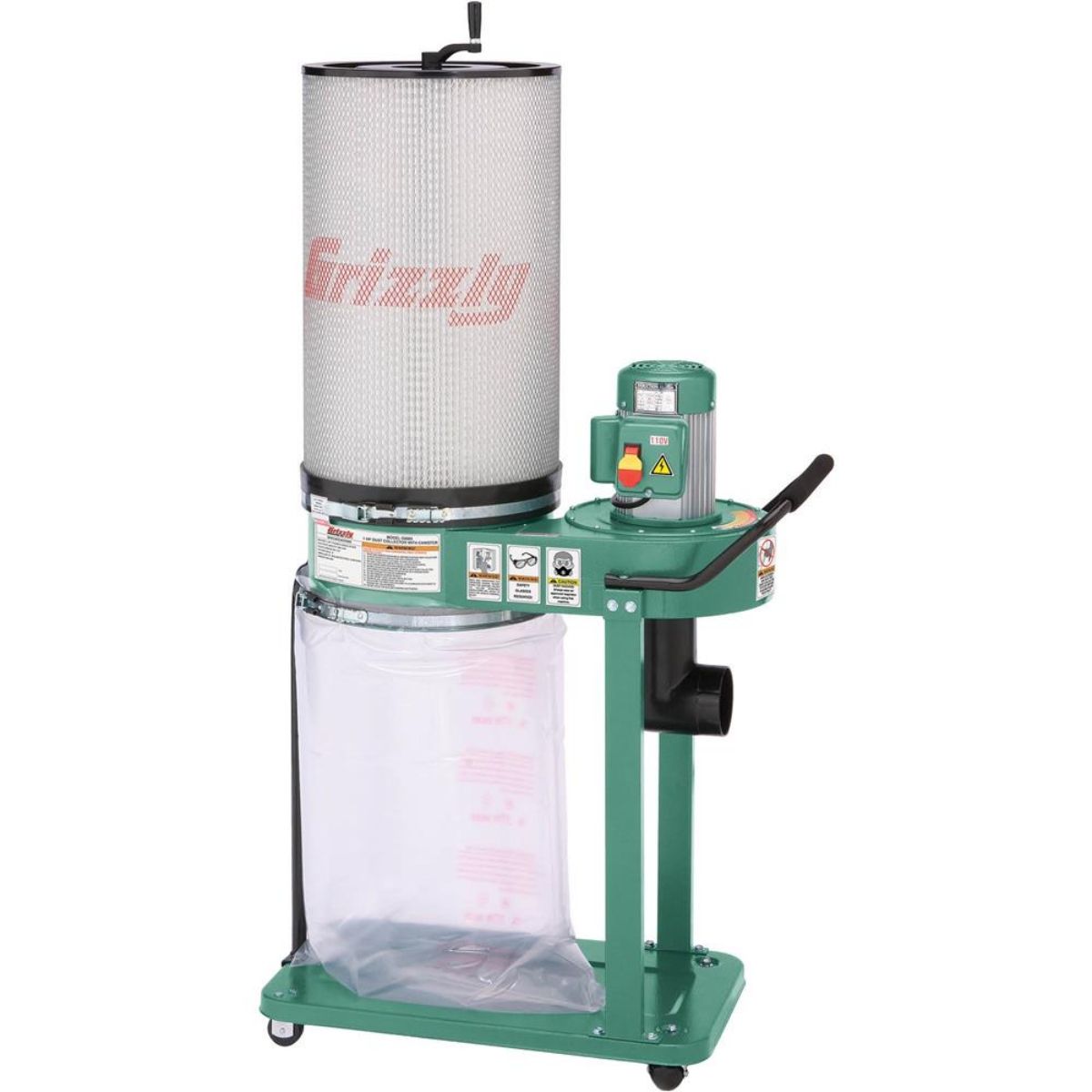 Colector de polvo para madera de cartucho de 1 HP Grizzly G0583Z