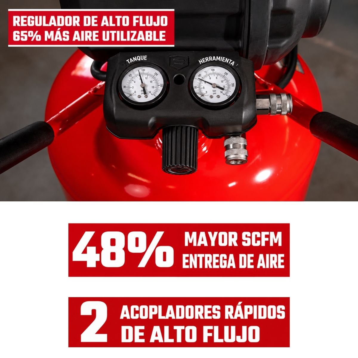 Compresor de aire vertical eléctrico portátil de 33 GAL/ 125 Lt y 175 psi Craftsman CMXECXM331
