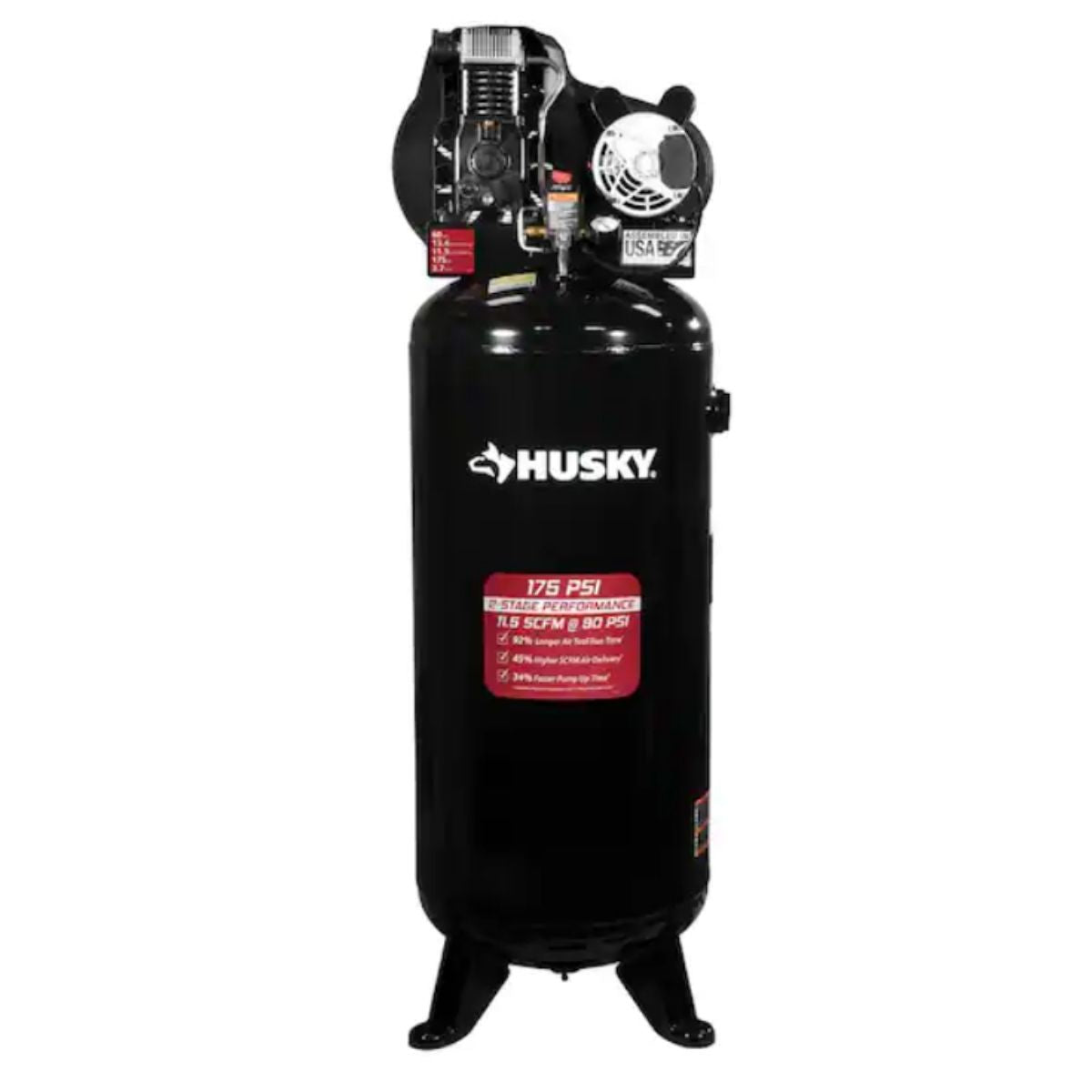 Compresor de aire estacionario de 60 gal 175 psi Husky C603H