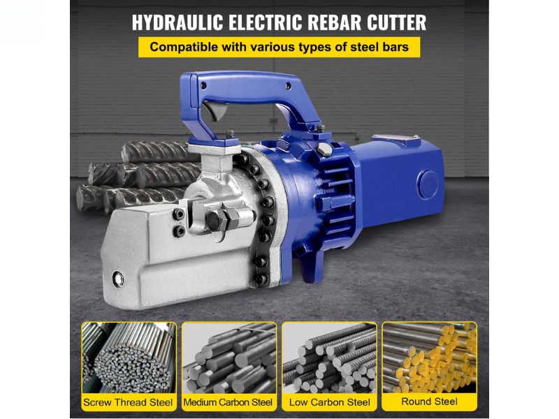 Cortadora de varilla y barras de refuerzo eléctrica portátil de 1" 25 mm Vevor RC-25