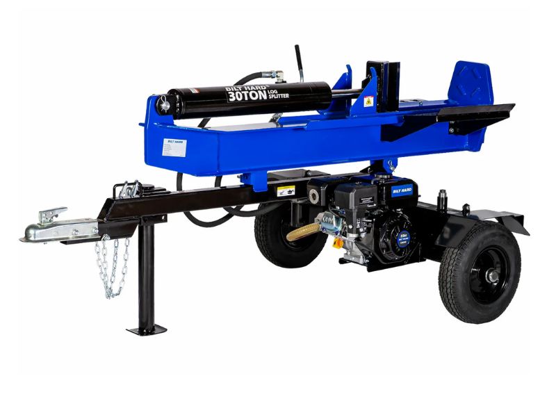 Cortadora de troncos leña de 30 Ton con motor de 7.5 HP 223 CC Bilt Hard