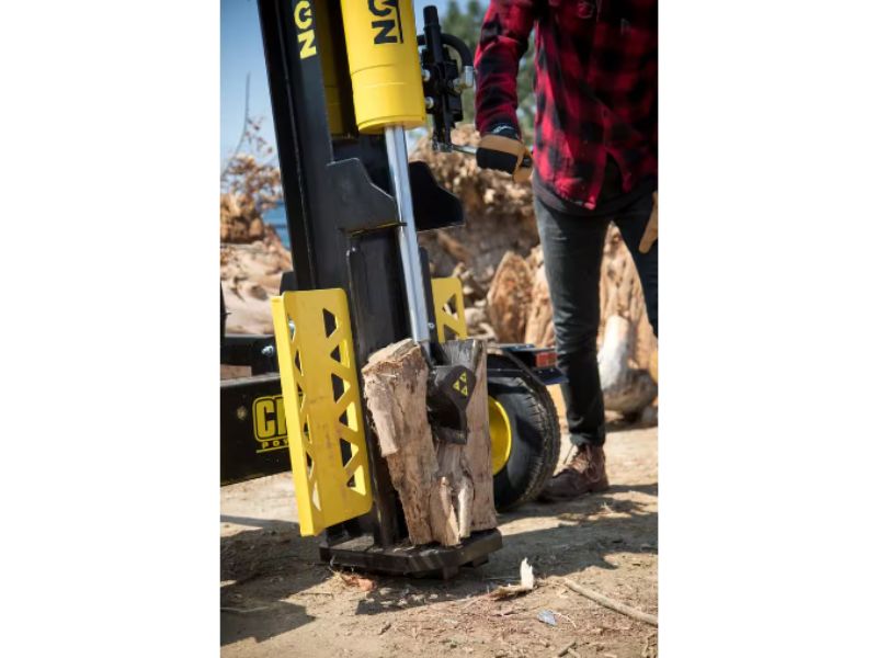 Cortadora de leña troncos horizontal y vertical de 27 Ton 224 cc con retorno automático Champion