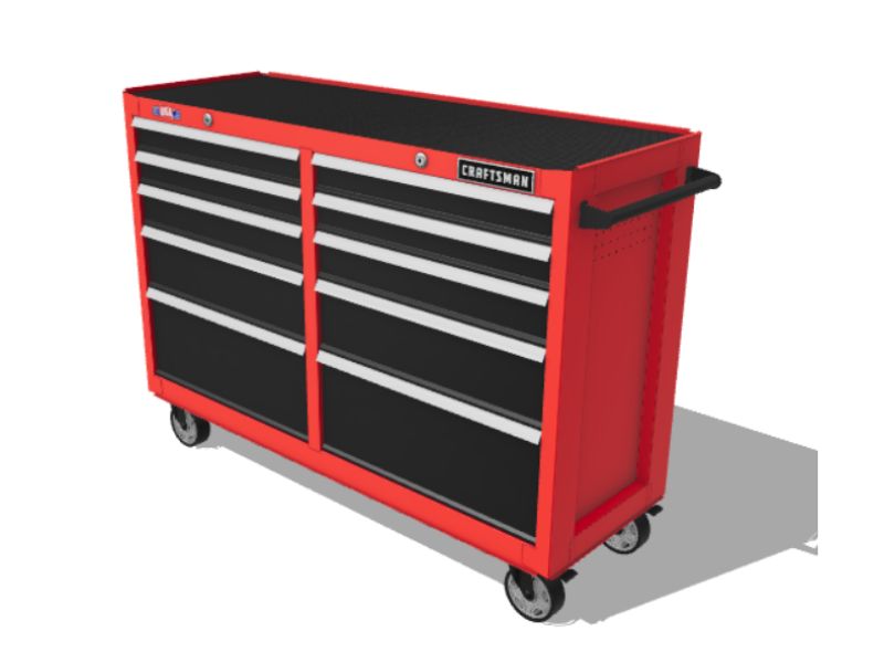 Gabinete de metal para organizar herramientas de 52"de ancho x 37.5" de alto Craftsman CMST98273RB