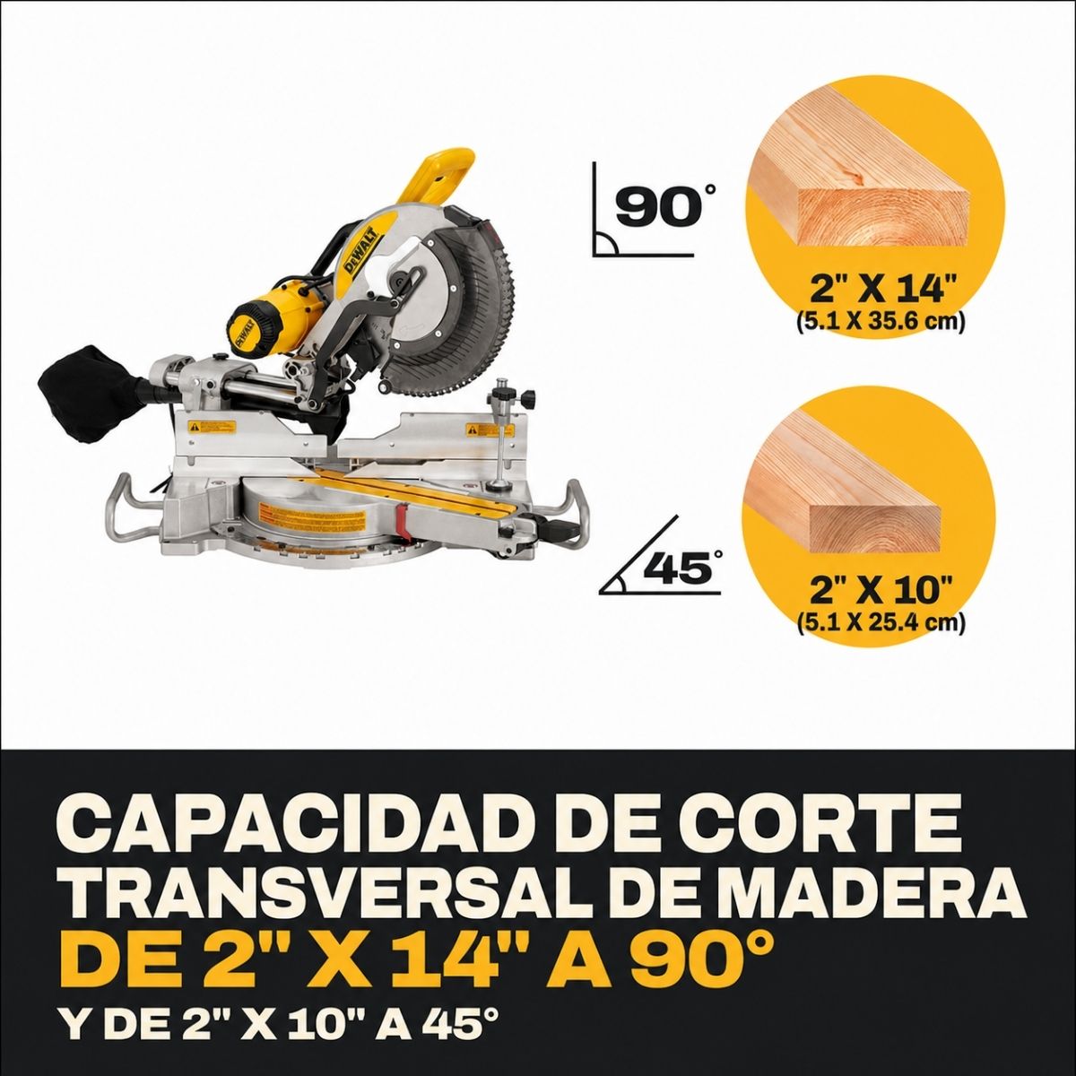 SIerra de inglete de 12" doble bisel Dewalt DWS779 + Clavadora shop Fox Cal 18 W1774