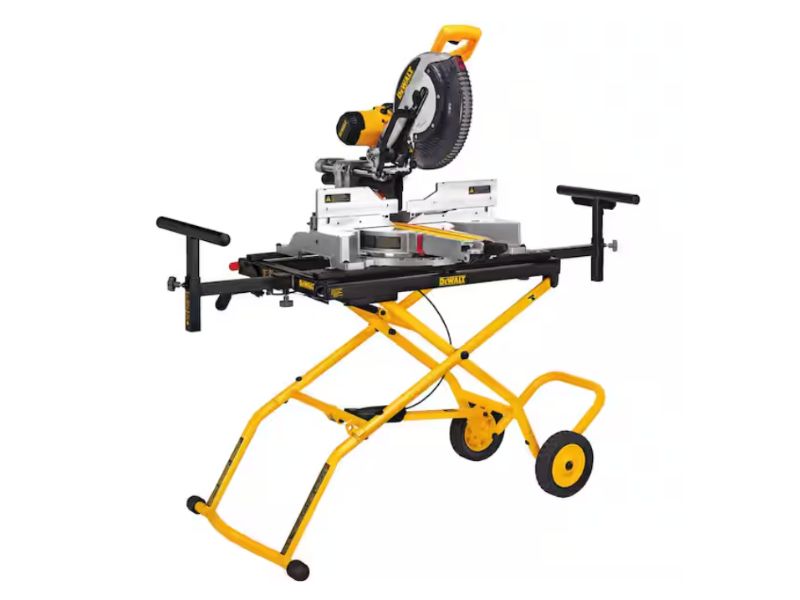 Sierra de inglete de 12" y doble bisel Dewalt DWS780 mas soporte rodante Dewalt DWX726