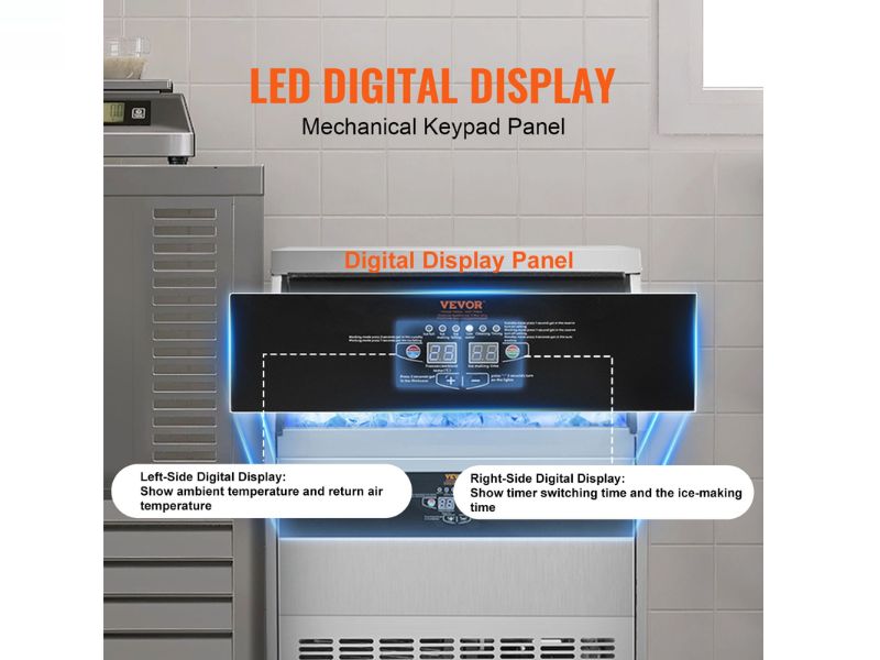 Máquina de hielo comercial de 200 kg/día - 450 lbs/24 hrs Vevor SSX440