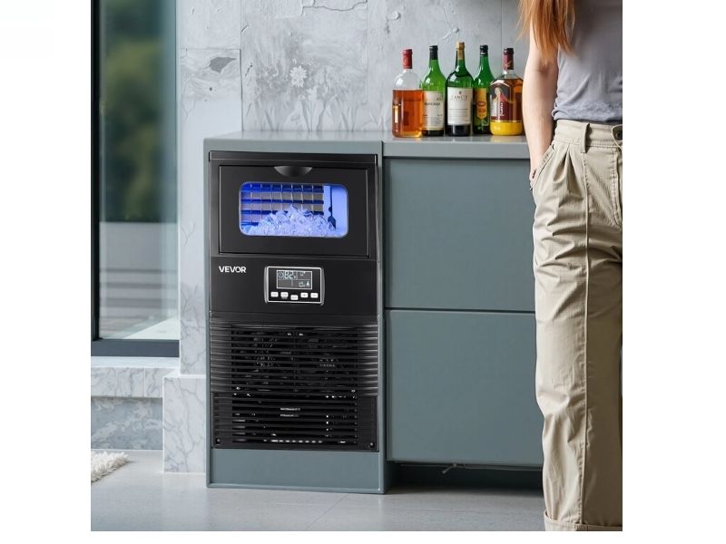 Maquina d ehielo comercial de 90 lbs/40 kgs/dia Vevor HZB-30F