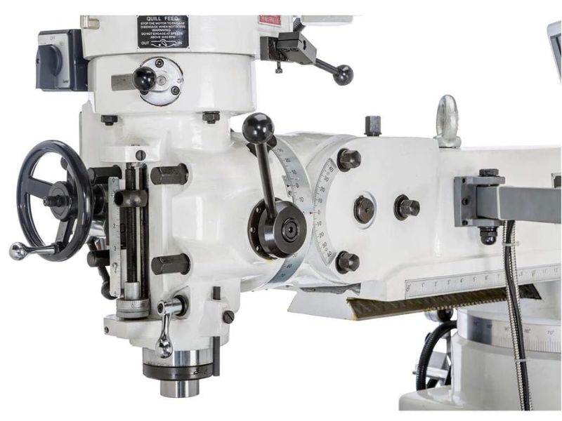 Fresadora vertical de 10" x 50" y 3 HP de velocidad variable con alimentación eléctrica y lectura digital DRO Grizzly G0797