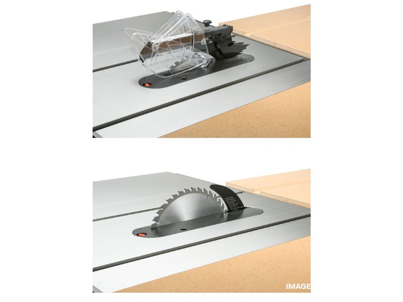 Sierra de mesa de gabinete tipo escuadradora de servicio pesado de 10" y 3 HP 220V Grizzly G0651