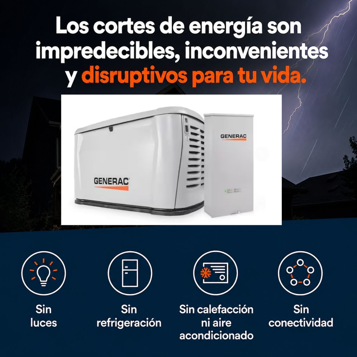 Generador de reserva para el hogar Generac Next Generation de 14000 W / 14 KW Generac 7323
