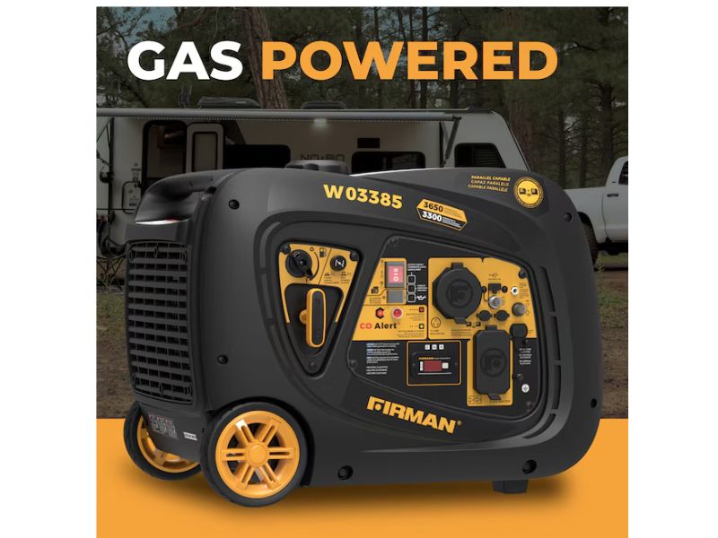 Generador inverter portatil a gasolina 3650 watts Firman W03385