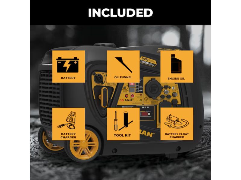 Generador inverter portatil a gasolina 3650 watts Firman W03385