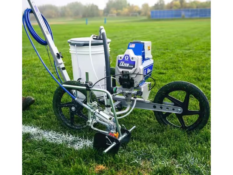 Maquina pulverizadora de pintura traza lineas pinta rayas de baterias Graco FieldLazer ES100