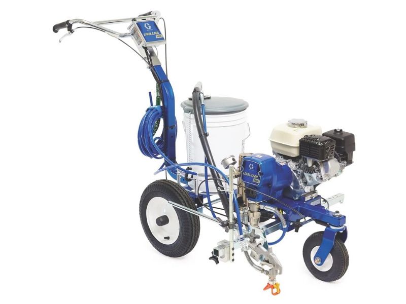 Maquina pulverizadora de pintura traza lineas pinta rayas de baterias Graco FieldLazer ES100