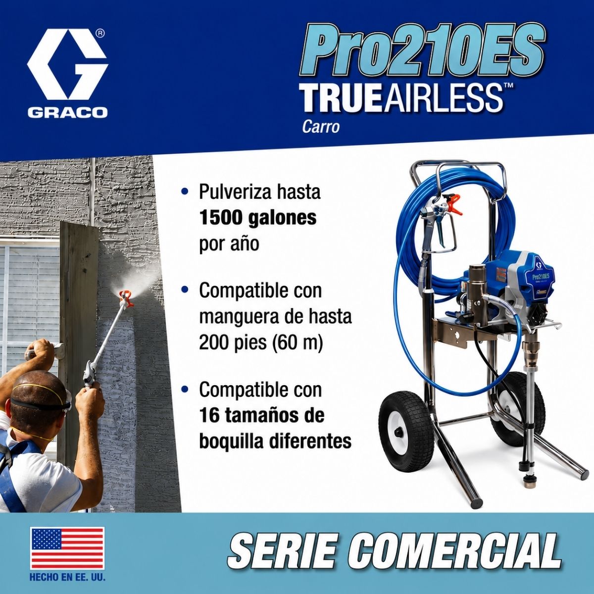 Maquina pulverizadora de pintura airless Graco Magnum PRO210ES