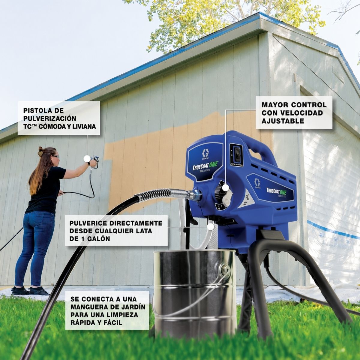 Pulverizador de pintura TrueCoat One TrueAirless Graco 26DTC1