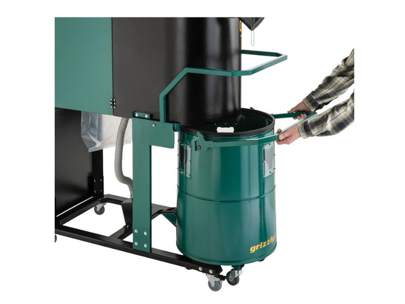 Colector de polvo ciclonico silencioso de 2 etapas 2 hp Growl-Tech Grizzly G0976