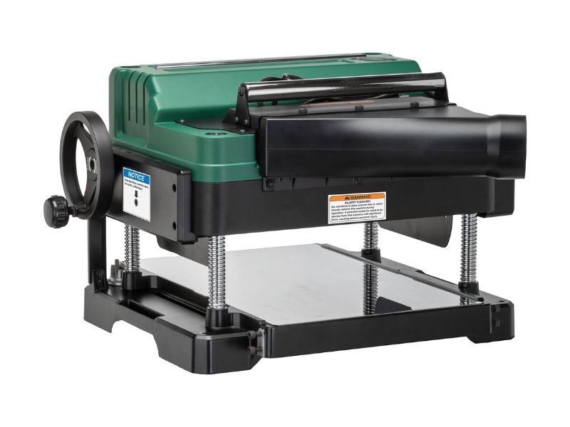 Cepilladora de banco para madera de 15" y 2 HP con cabezal de corte en espiral Grizzly G0999