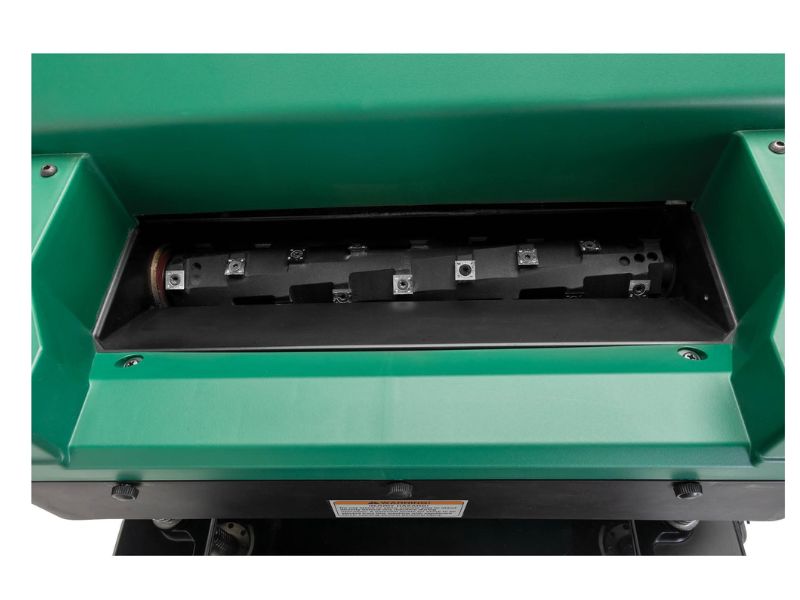 Cepilladora de banco para madera de 15" y 2 HP con cabezal de corte en espiral Grizzly G0999