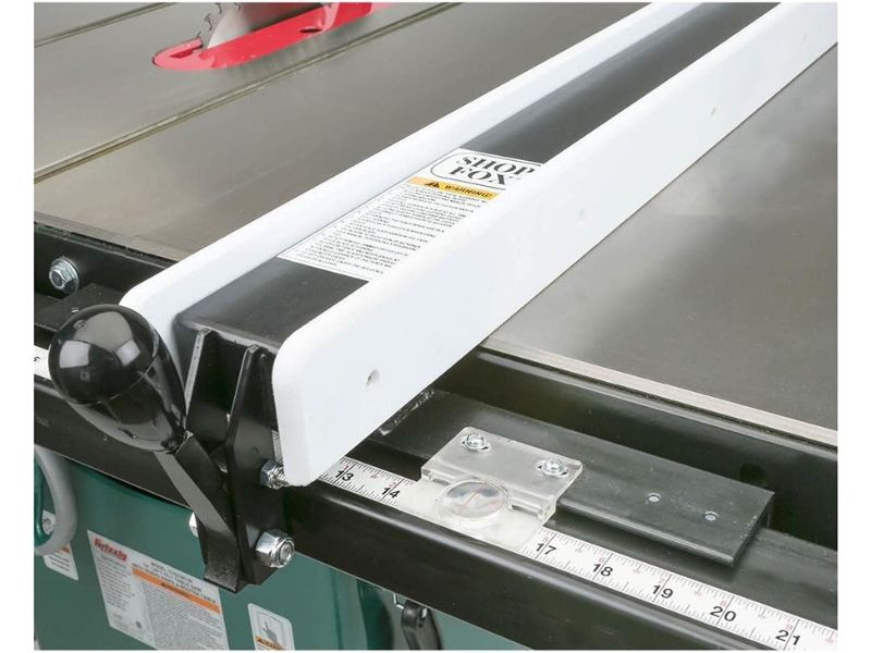 Sierra de mesa de gabinete de 10" con rieles de 7" y 3 HP 240V Grizzly G1023RLX