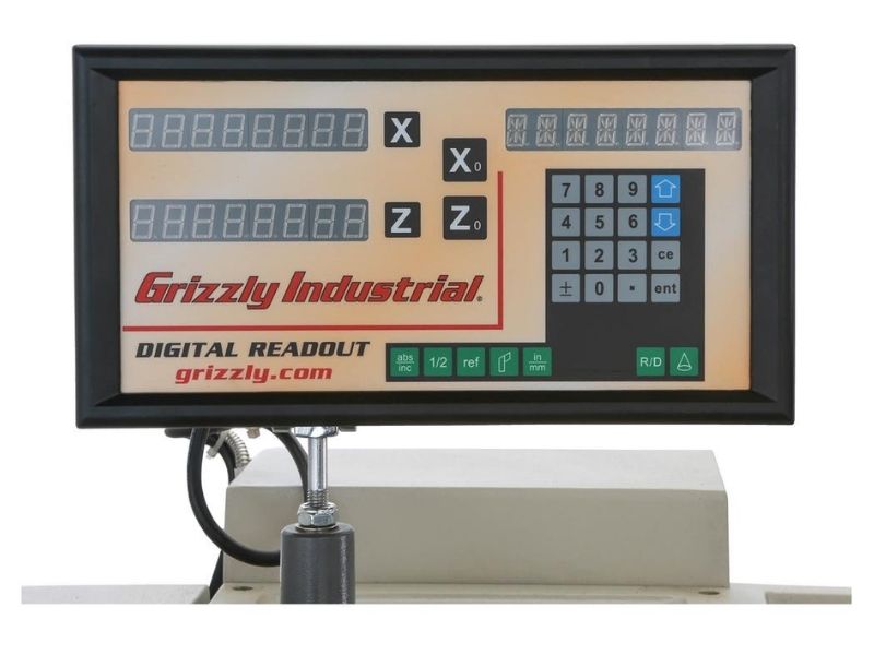 Torno para armería de metal de 14" x 40", 2-1/2 HP, con DRO Grizzly G0824