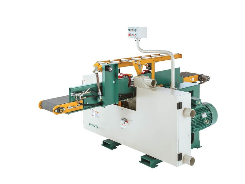 Sierra de cinta horizontal para reaserrar madera de 12" y 20 hp Grizzly G0503