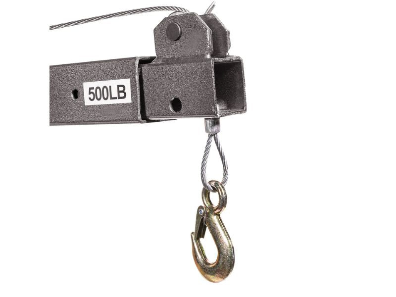 Grúa telescópica para pickup de 1/2 Ton con gato giratorio y cabrestante de cable Stark USA 56076