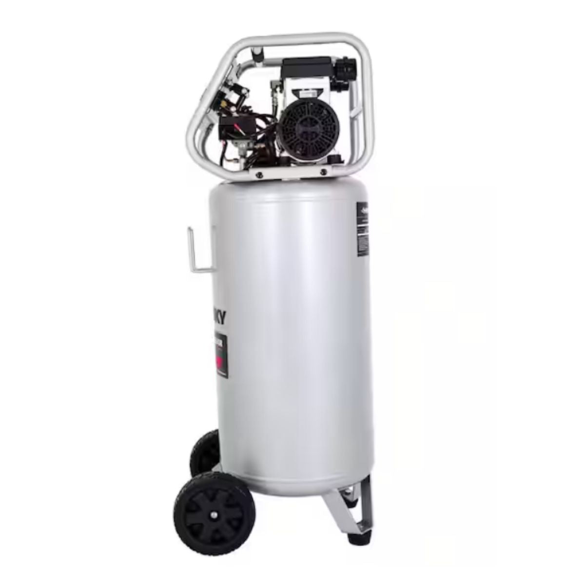 Compresor de aire vertical portatil silencioso de 27 gal y 165 Psi Husky