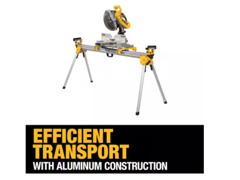 Sierra de inglete telescopica 12" doble bisel con luz de linea de corte DWS780 + soporte dewalt DWX723