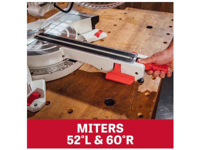 Sierra de inglete de doble bisel deslizante de 12" y guia laser Jet JT9-707212