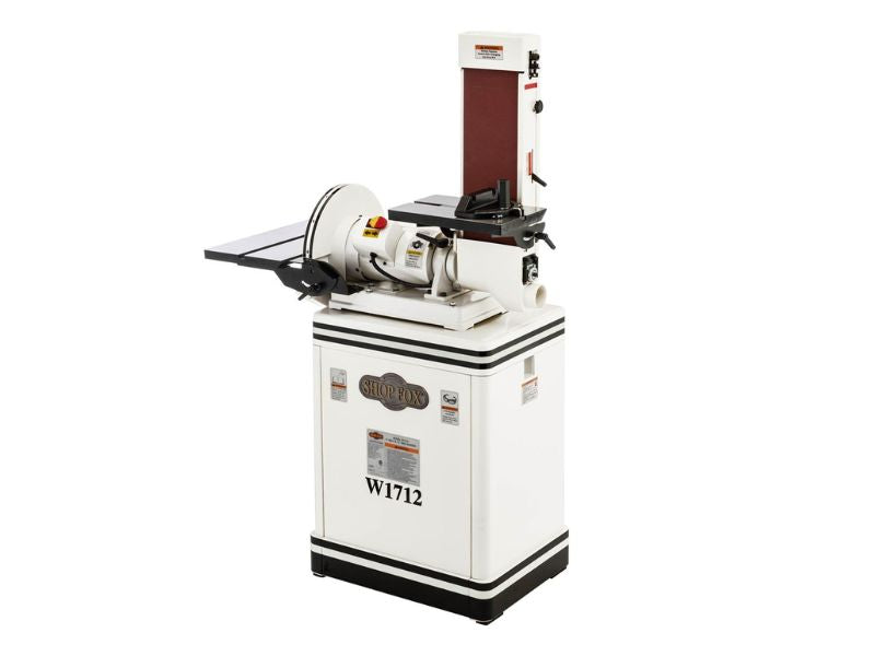 Lijadora combinada de banda y disco de 6" x 48" y disco de 12" Shop Fox W1712