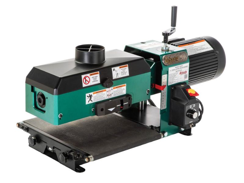 Lijadora de tambor oscilante de sobremesa de 11" extremo abierto 1 hp Grizzly G0404