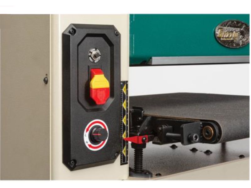 Lijadora de tambor de extremo abierto de 18" y 2 HP de velocidad variable Grizzly G0458ZX