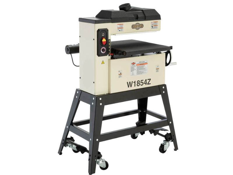 Lijadora de tambor de extremo abierto de 18" y 2 hp velocidad variable Shop Fox W1854Z