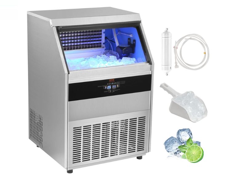 Máquina de hielo comercial de 200 kg/día - 450 lbs/24 hrs Vevor SSX440